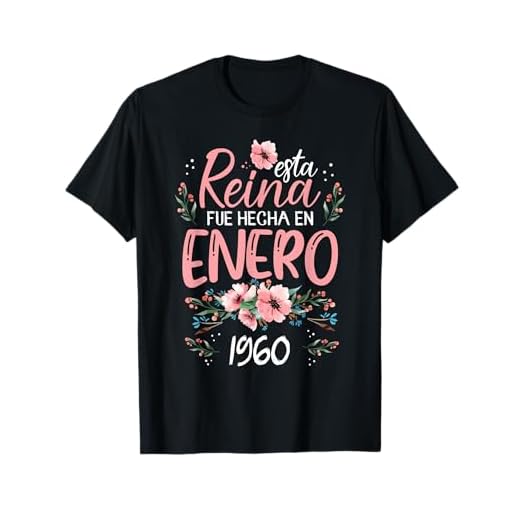 Hecha En Enero 1960 Mujer Regalo 63 Años Cumpleaños Camiseta