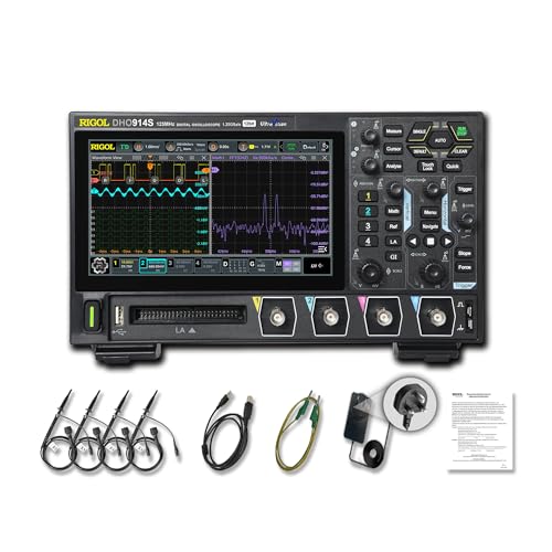 RIGOL DHO914S Digital Oscilloscope, 125MHz, 4 Analog, 16 Digital, 12-bit