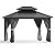 GarveeLife Hardtop Gazebo - 13' x 10' Outdoor Pc Roof Gazebo with Aluminum Frame, Double Roof Canopy with Mesh and Curtains for Backyards, Patios, Lawns, Suitable for All Seasons and All Weathers,Grey