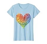 Christopher Street Day lgbtq rainbow outfits CSD Parade Regenbogen LGBT Herz LGBTQ Blumen Pride Liebe T-Shirt