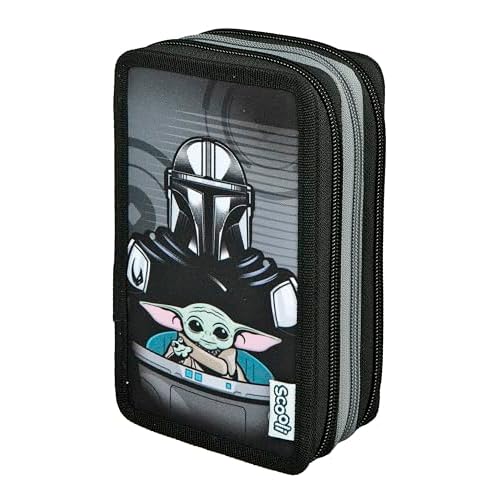 Scooli - Tripledecker Star Wars - Estuche Escolar con bolígrafos y Accesorios Ideal para la Escuela, el Tiempo Libre y para Llevar - a Partir de 6 años