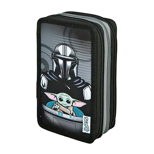 Scooli - Tripledecker Star Wars - Estuche Escolar con bolígrafos y Accesorios Ideal para la Escuela, el Tiempo Libre y para Llevar - a Partir de 6 años