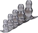 GYLEJWH 5 Stück Silikon Analplug Höhle Analplug Analdildo Expansions Klistier Werkzeug Sextoy-Adult Masturbation Vorrichtungs Guckloch Hohl Analplug