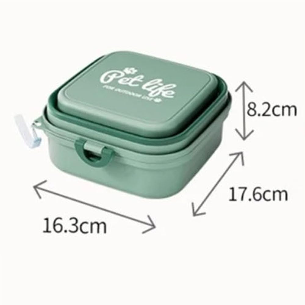 Ciotole da viaggio pieghevoli e portatili progettate per Belgian Malinois- Set di due ciotole pieghevoli in silicone con manico e contenitore, conformi agli standard di sicurezza alimentare. 3 L