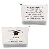 BNQL Graduation Gifts Makeup Bag Graduation Cosmetic Bag Inspirational Graduation Gifts for Her Him Graduation Travel Pouch Zipper Bag You Did It We are So Proud of You (Graduation Bag)