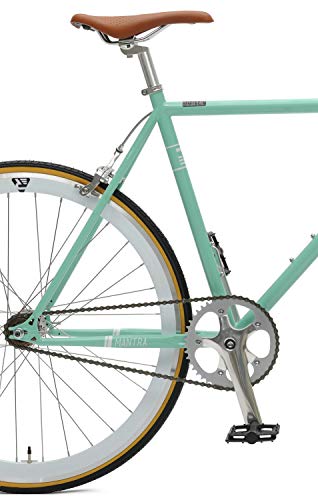 Retrospec Bicycles Mantra V2 Single Speed Fixed Gear Bicycle, Celeste, 57cm/Large - Thumbnail 5