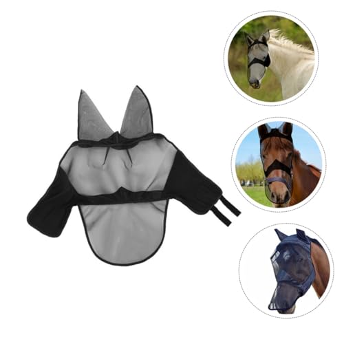 Didiseaon Máscara De Cavalo Para Animais De Estimação Botas De Mosca De Cavalo Equispot Para Cavalos