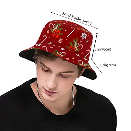 Lonea Christmas Bucket Hat Fisherman Cap Packable Sun Hat For Women Men thumb #2