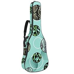 Housse pour guitare acoustique – Motif crâne – Corail – Épaisseur : 1 cm – Étanche – 101,6 cm – 106,1 cm, Multicolore 03… - Les Beatles, Paul McCartney, John Lennon, RIngo Starr, George Harrison