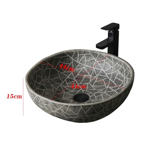 Lavabo de comptoir givré rétro, la vasque idéale pour meuble de vanité