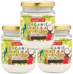Amazon Coconut Fun 有機 リアル オーガニック エクストラ バージン ココナッツオイル３本セット ココナッツ ファン Coconut Fun ココナッツオイル 通販