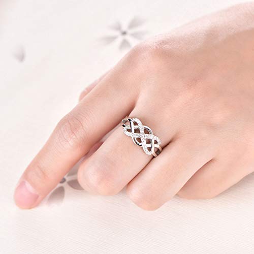 Starnny Anelli Donna Argento 925,Anelli Infinito
