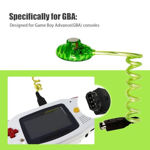 Image of Plug-in LED Worm Light for Game Boy Advance - GBA Screen Illuminator, Flexible Gooseneck Lamp, Battery-Free Console-Powered Design, Assorted Color