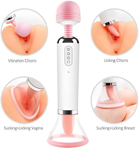 Powerful Clitorials Sucking Simulation Vibrate Toy Oral Tongue Stimulator Waterproof 12 Sucking Vibration Wand, Soft & High Speed Clitorial Sucking Toy for Female,T-Shirt