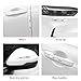 DXNQ 4 PCS Car Door Edge Guards, Anti-Scratch Door Edge Guards Trim Strip with Self Adhesive, Car Door Protector Bumper Guards for Most Cars Trucks SUVs, Exterior Car Accessories (White)