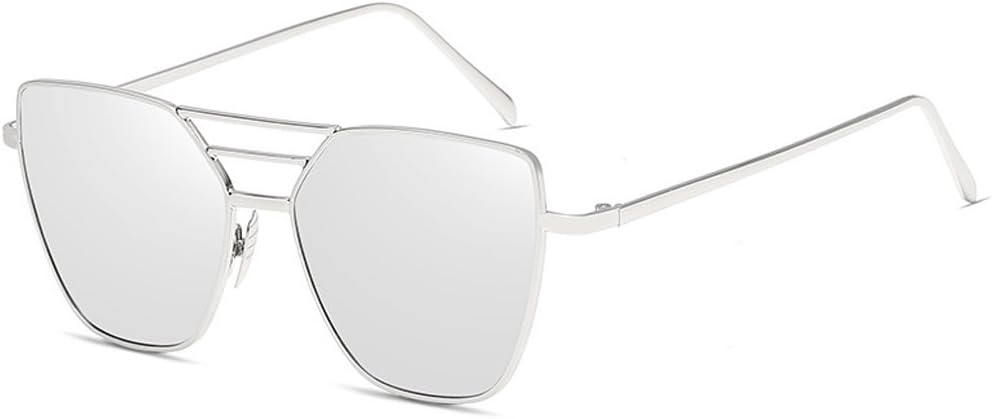 Venusvi 2017 Fashion Women's Sunglasses Polarized (Silver)