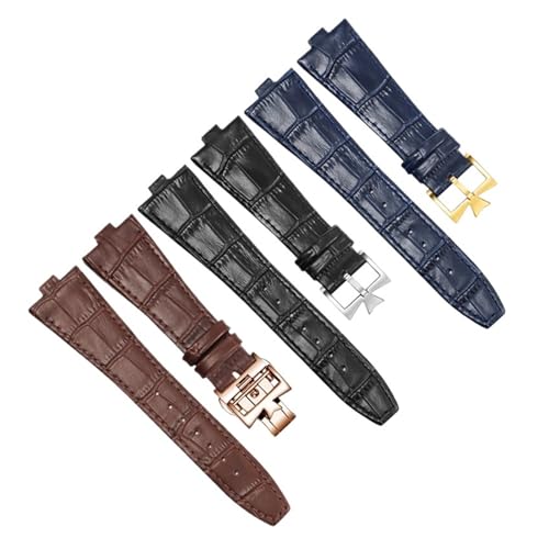 Bracelet de montre cuir 25mm interface convexe pour boîtier Horizon 47040 - 6
