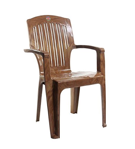 Image of CELLO Comrade Chair Set Pack of 2 - Sandalwood Brown | Strong and Durable | Easy to Clean | Chair for Living Room, Bed Room, Kitchen, Office Room, Outdoor | 3 Years Warranty