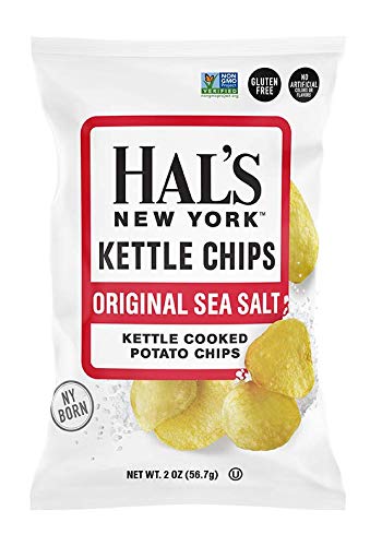 Hal's New York Kettle Cooked Gluten Free Original Sea Salt Salted Potato Chip Crisps, 2 Oz (Pack Of 24) #TOP11