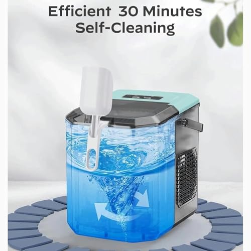 Máquina Portátil para Hacer Hielo con Asa y Cesta miniatura 3