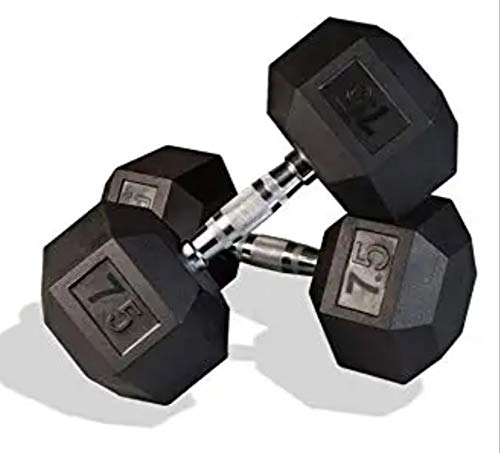 7.5Kg Rubber Hex Dumbbells for Unisex (Pack of 2 Dumbbells of 7.5kg) (B08KNH5F92) Amazon Price History, Amazon Price Tracker