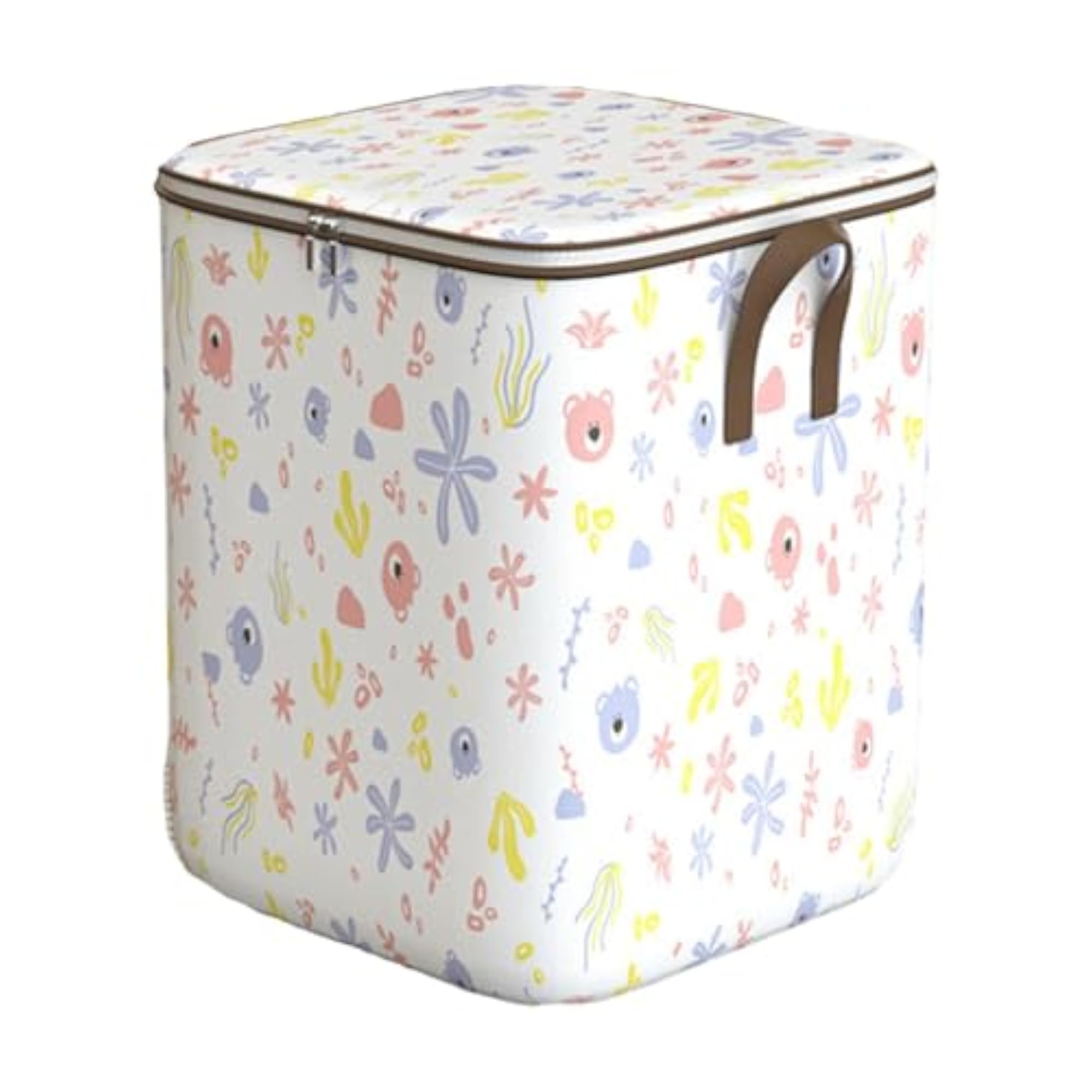 Clothes Storage Bag Bin with Lid, Travel Organizer