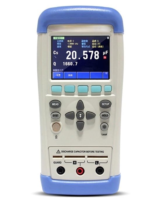 AT826 Handheld Digital LCR Meter 100Hz-100kHz High Precision Portable Component Tester with 0.2% Accuracy, 2.8" Color Touchscreen, USB - Ideal for Capacitors, Inductors, Resistors Analysis