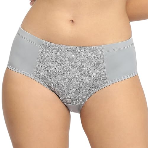 Image of SOIE Women's High Waist Full Coverage Lace Brief