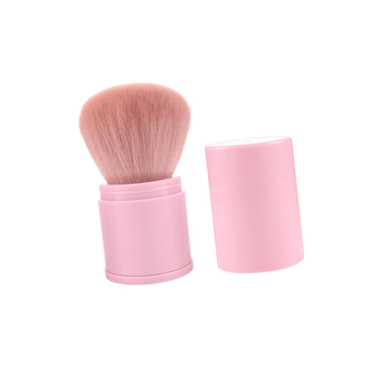 FOMIYES Loose Face Powder Makeup Brush Pink Portable Makeup Brush Applicator Cosmetic Supplies