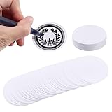 AHANDMAKER 100 Pieces Button Badge Blank Paper Button Making Supplies 4.9cm/1.93inch Round Badge Button Maker Supplies DIY Pattern Painting Fitments Simple Handmade Craft for Lovers Friends Birthday