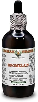 Bromelain Ananas Comosus Dry Powder Alcohol-Free Liquid Extract Glycerite 120 ml