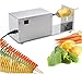 NJTFHU Commercial Potato Slicer Electric Tornado Potatoes Spiral Cutter French Fry Machine Stainless Steel with Switch Control for Home Commercial Potato Tater Cutting