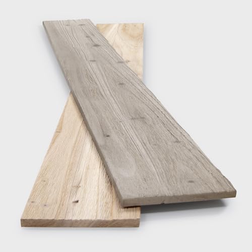 10-Pack Solid Barn Wood Wall Planks, 47.25" x 4.75" Pine