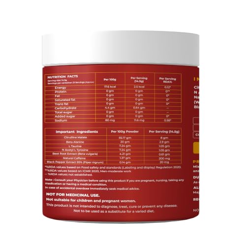 Naturaltein Pure 07 Pre-Workout, 300g, Watermelon - Image 4
