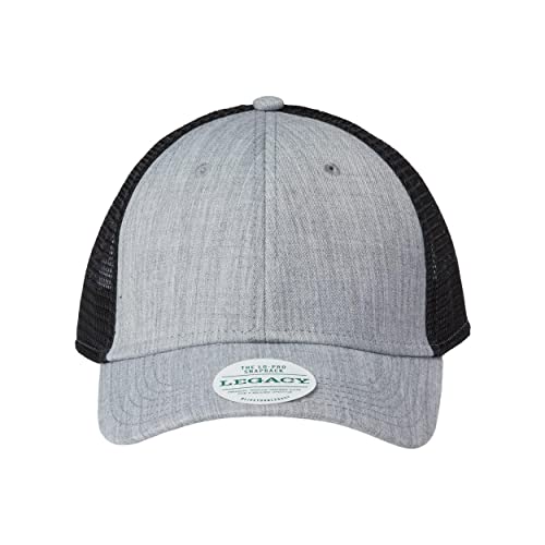 Legacy Lo-Pro Snapback Trucker Cap, Adjustable, Heather Grey-Black