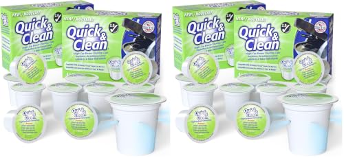 Image of Quick & Clean [24-Pack Keurig Cleaning Pods - K Cup Cleaner Pod For Keurig - 2.0 Coffee Machine Compatible, Removes Stains, Non-Toxic and Eco-Friendly