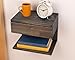 WOODCHES Floating Nightstand Side Accent or End Table with Storage Drawer, Wood Bedside Shelf, Handmade Floating Table (NAIROBI)