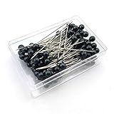 【Fácil de usar】 Los alfileres de acero inoxidable pueden pasar a través de la seda y telas delicadas fácilmente, se adaptan a la fabricación de proyectos, manualidades y hacer adornos de cuentas. Estos pines para ramo con puntas afiladas, fáciles de deslizar en cualquier tela perfectamente.