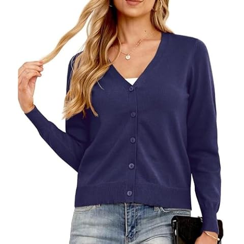 GRECERELLE Women's Lightweight Button Down Cardigan Cover