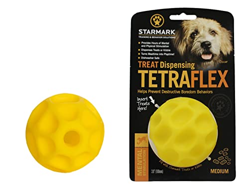 Starmark Treat Dispensing Tetraflex Dog Toy Medium #TOP3