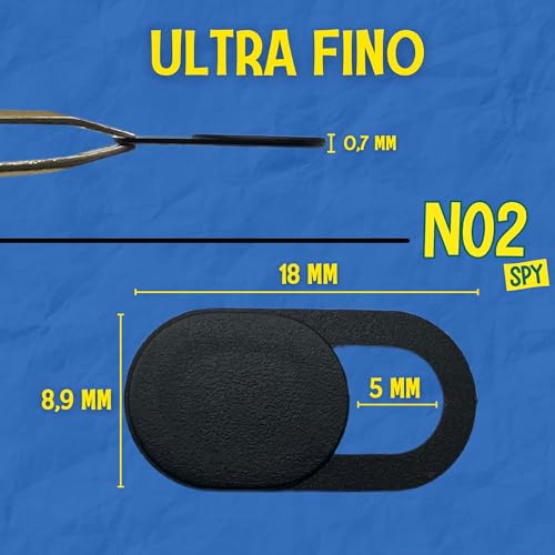 Tampa Câmera Webcam Cover 3 Unidades Preto Original NO2SPY Ultrafino Autoadesivo Proteção de Privaci