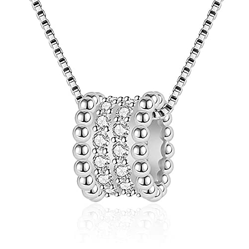 Halskette Mode Zirkon Runde Anhänger Halskette Frauen Schmuck Rose Gold Schlüsselbein Zubehör Dame Versilbert Halsketten Choker Cover