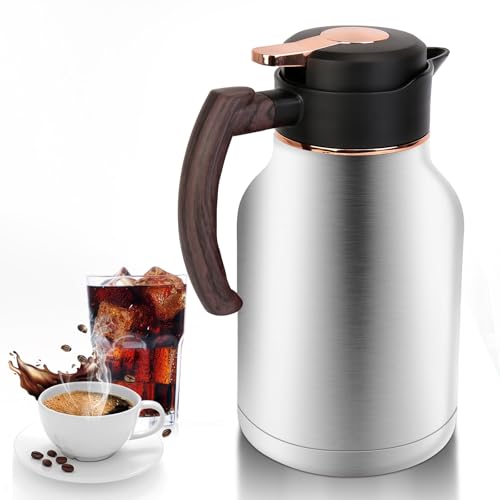 54oz Thermal Coffee Carafe, Stainless Steel Insulated Vacuum Carafe, Carafes
