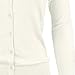 YEMAK Women's Knit Cardigan Sweater – 3/4 Sleeve Crewneck Basic Classic Casual Button Down Soft Lightweight Knitted Top CO079-IVR-M Ivory