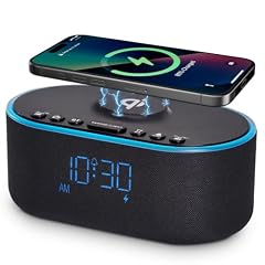 Odokee Wireless Charging Alarm Clock Radio: Qi Certified Fast Wireless Charger for i Phone Samsung photo Odokee Wireless Charging Alarm Clock Radio: Qi Certified Fast Wireless Charger for i Phone Samsung