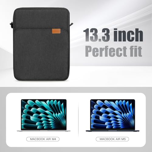 Image of TiMOVO 13 inch Laptop Sleeve for MacBook Neo /Air 2026 Carrying Case, Black Gray