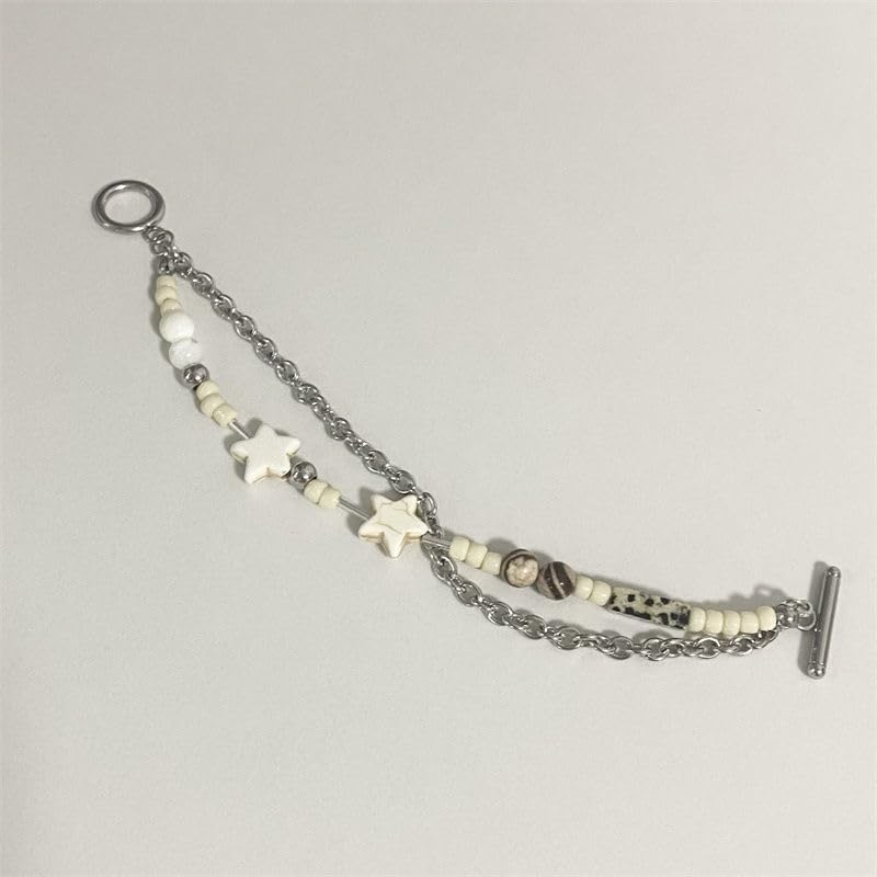 Y2K Accessories Jewelry Gyaru Aesthetic Stars Charms Bracelet Downtown Girl Acubi Grunge Chain Stuff Coquette Clothes2