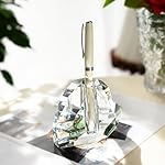 QFkris 3.5'' Crystal Signature Fountain Pen & Pencil Holder Heart Shaped Glass Cut Pen Stand Office Supplies Desktop Organizer Desk Decoration Student Graduation Birthday Gift - Image 3