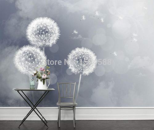 Papier peint mural grand format 3D pissenlit peint WLLLO de luxe