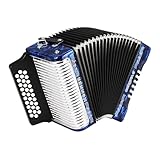 Diatonisches Accdion in den Tasten von GCF (SOL) mit 31 Diskantasten, 12 Basstasten, Dunkelblau
